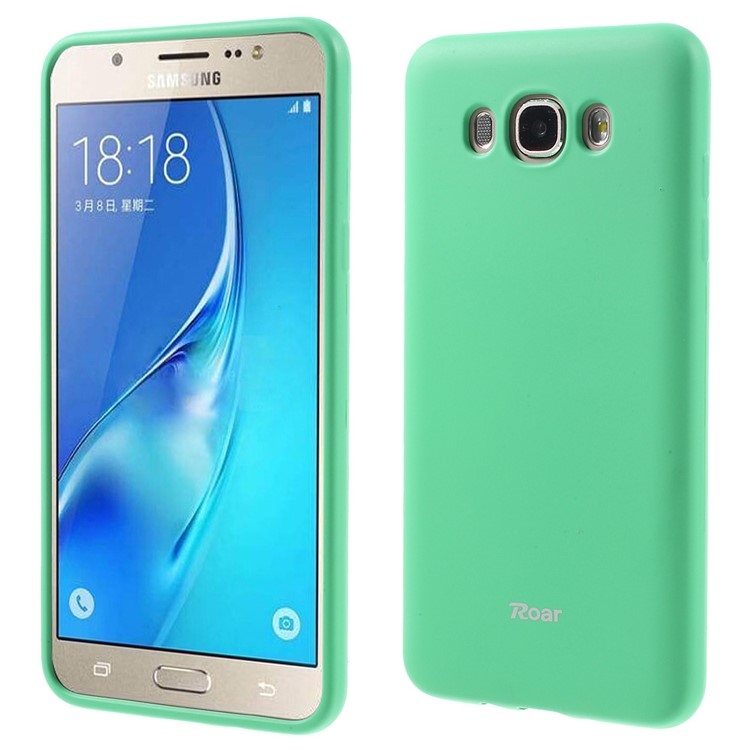 

ROAR KOREA Flexible TPU Gel Phone Shell for Samsung Galaxy J7 (2016) - Cyan