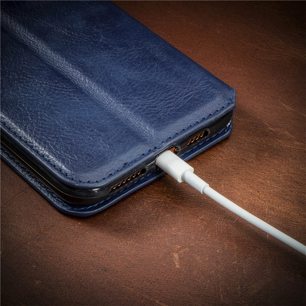 Fashionable Auto-absorbed Rhombus Texture PU Leather Wallet Phone Cover for Samsung Galaxy A32 5G - Blue-18