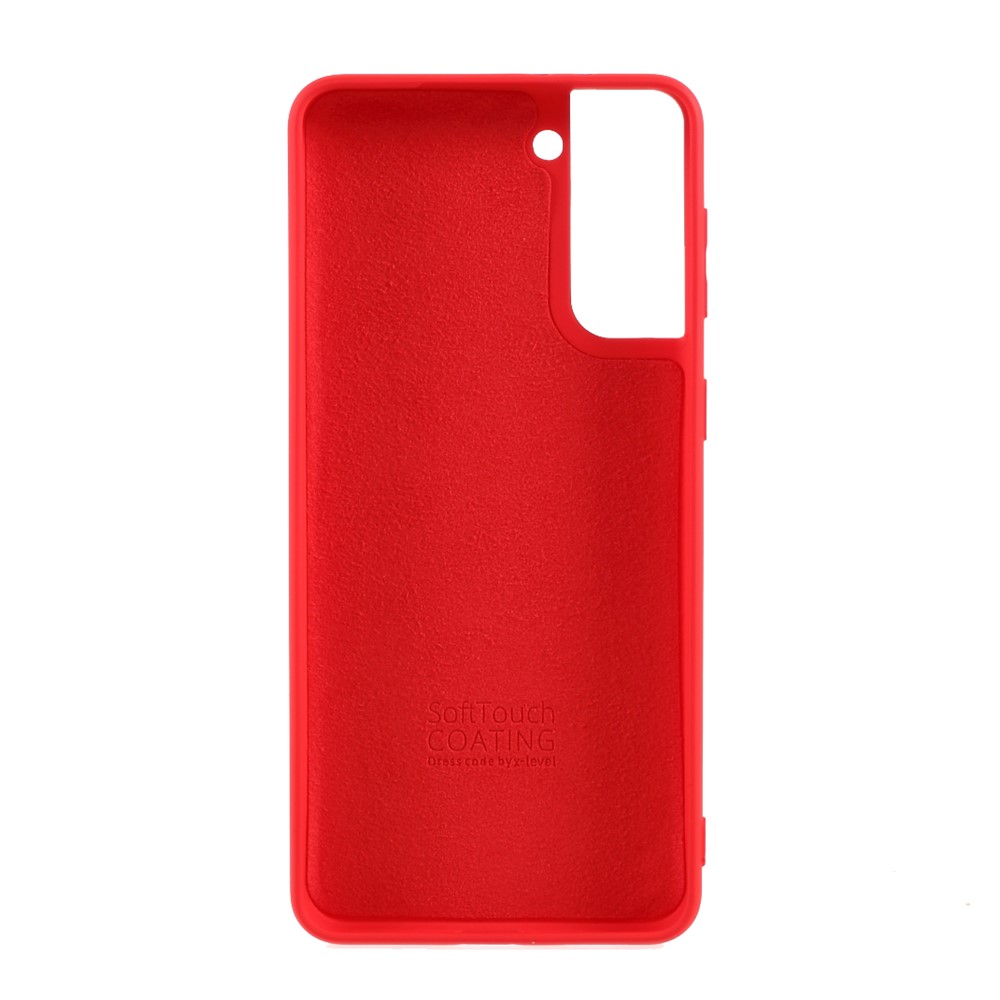 X-LEVEL Anti-Drop Liquid Silicone Texture Like Back Cover for Samsung Galaxy S21 Plus 5G - Red-2