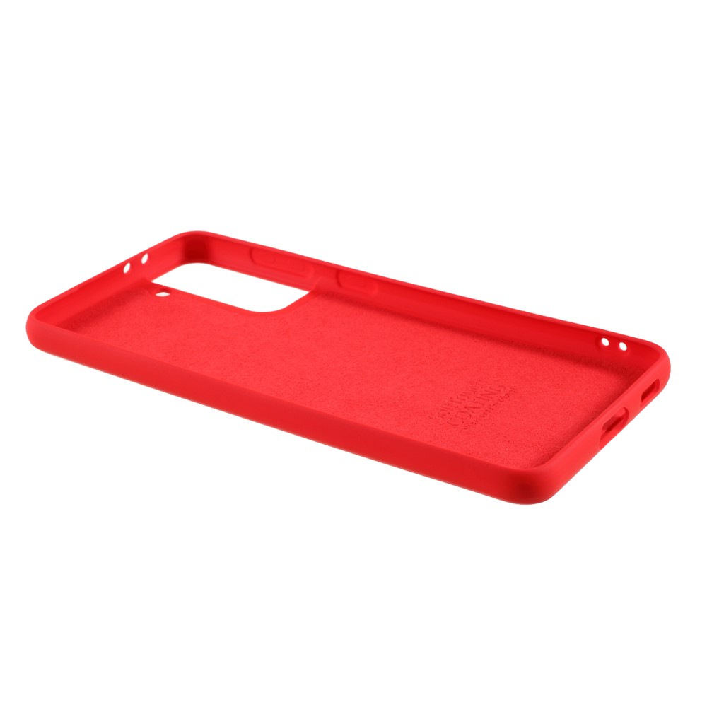 X-LEVEL Anti-Drop Liquid Silicone Texture Like Back Cover for Samsung Galaxy S21 Plus 5G - Red-5