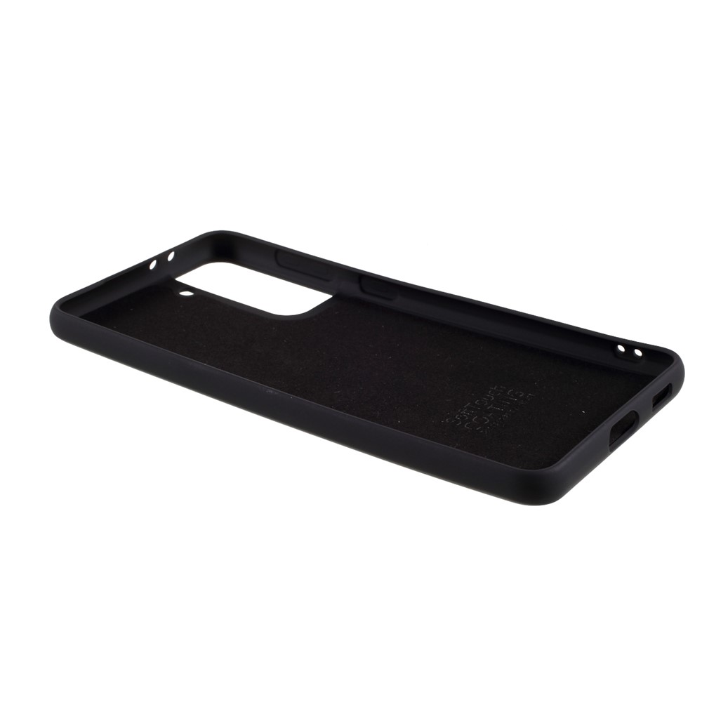 X-LEVEL Liquid Silicone Texture Like Anti-Drop Back Cover for Samsung Galaxy S21 5G - Black-5