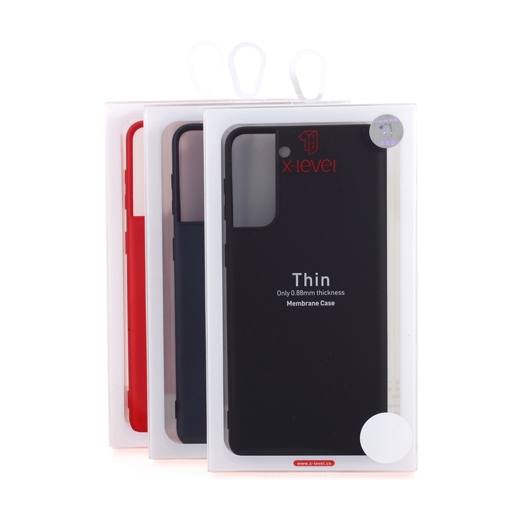 X-LEVEL Liquid Silicone Texture Like Anti-Drop Back Cover for Samsung Galaxy S21 5G - Black-9