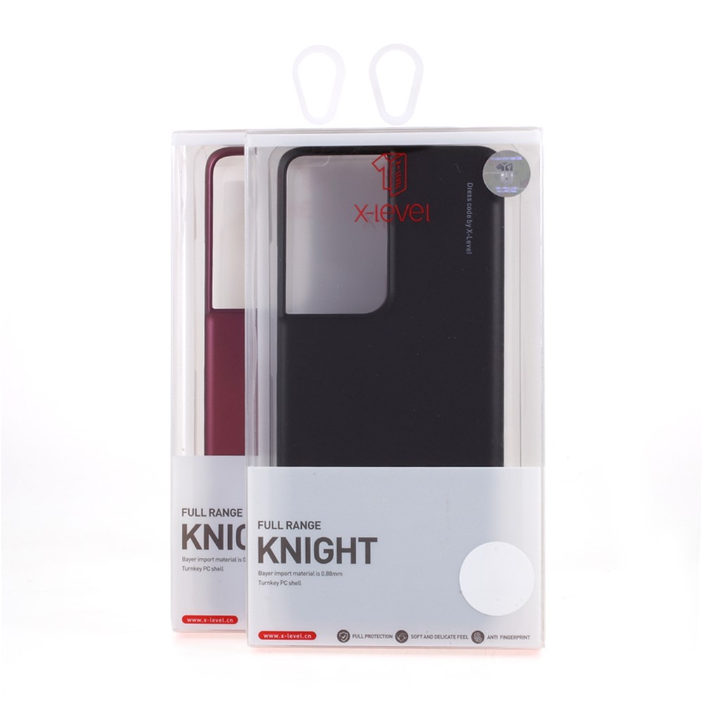 X-LEVEL Knight Series Hard PC Shell for Samsung Galaxy S21 Ultra 5G Case - Black-9