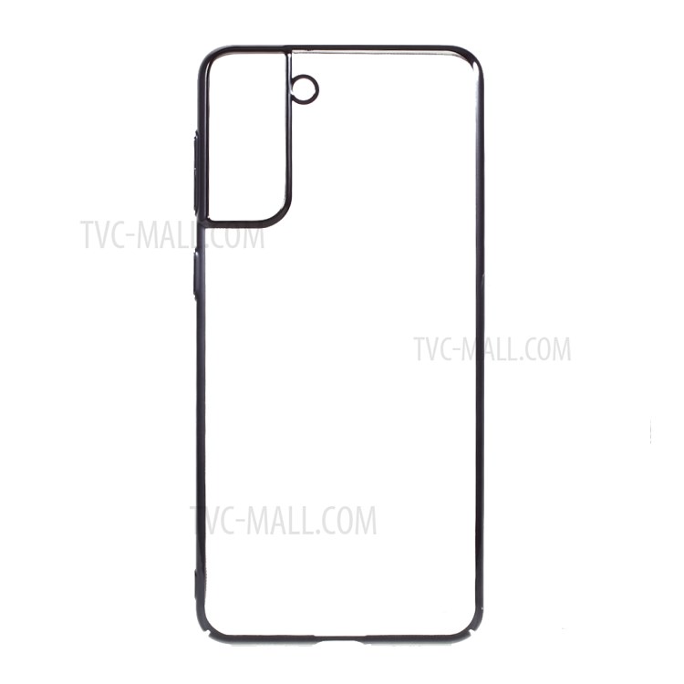 X-LEVEL Dawn Series Electroplated PC Case for Samsung Galaxy S21+ 5G Cover - Black-1