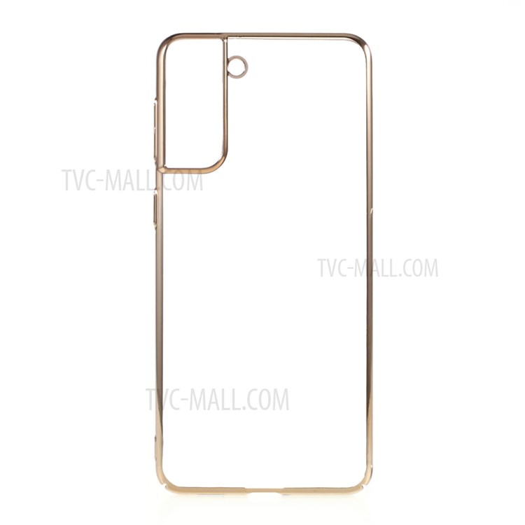 X-LEVEL Dawn Series Electroplated PC Shell for Samsung Galaxy S21 5G Cover - Gold-1