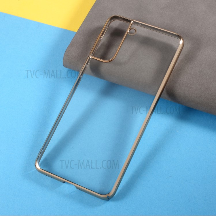 X-LEVEL Dawn Series Electroplated PC Shell for Samsung Galaxy S21 5G Cover - Gold-2