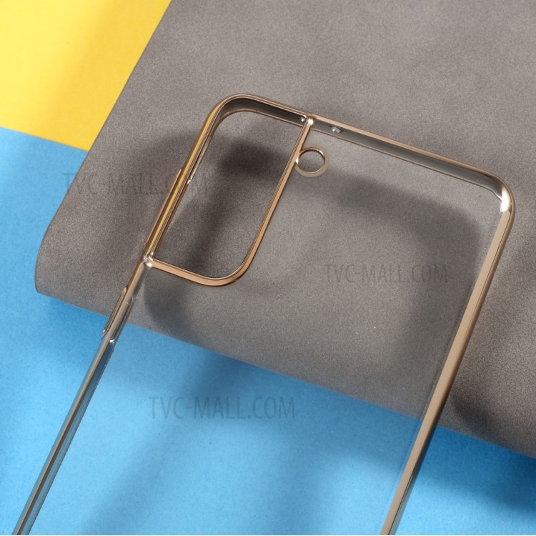 X-LEVEL Dawn Series Electroplated PC Shell for Samsung Galaxy S21 5G Cover - Gold-3
