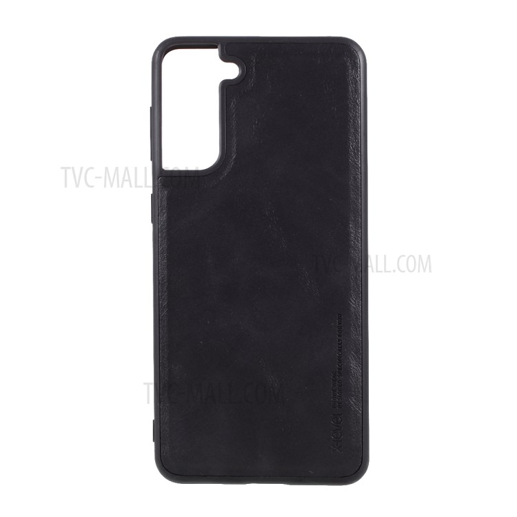 X-LEVEL Vintage Style PU Leather Coated TPU Phone Shell for Samsung Galaxy S21+ 5G - Black-1