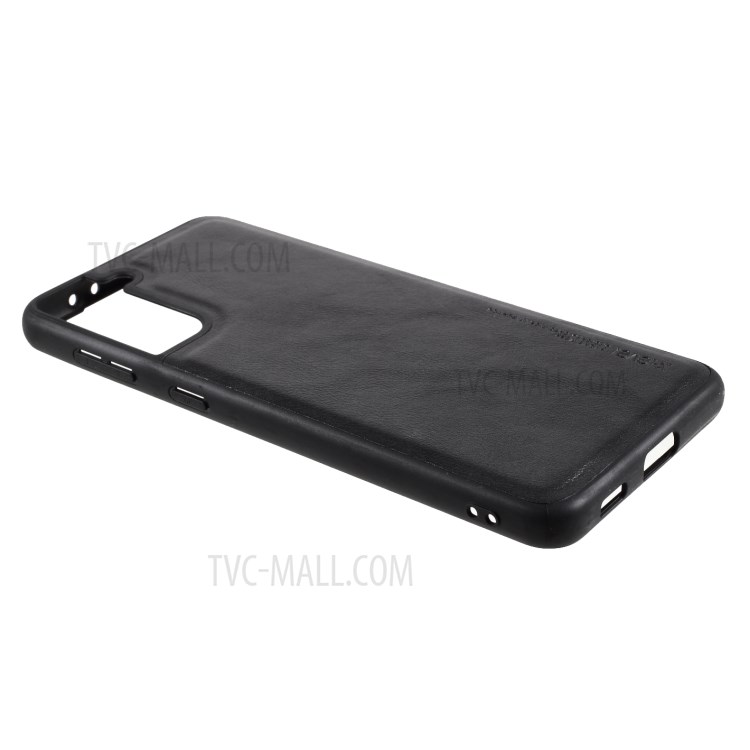 X-LEVEL Vintage Style PU Leather Coated TPU Phone Shell for Samsung Galaxy S21+ 5G - Black-4