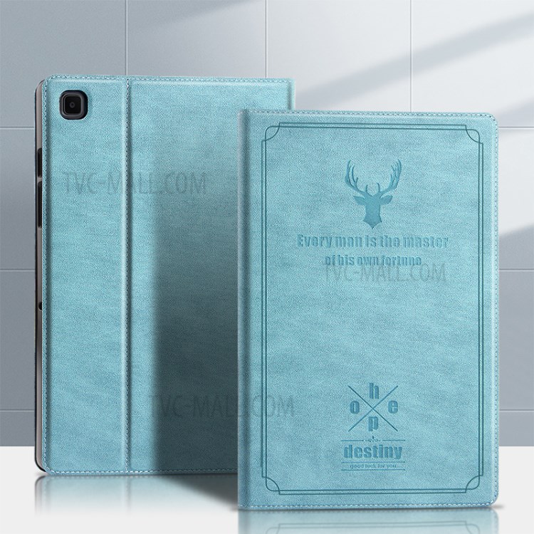 Deer Pattern PU Leather PC Stand Tablet Protective Case Cover for Samsung Galaxy Tab A7 10.4 inch - Blue-2