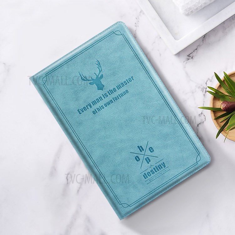 Deer Pattern PU Leather PC Stand Tablet Protective Case Cover for Samsung Galaxy Tab A7 10.4 inch - Blue-5