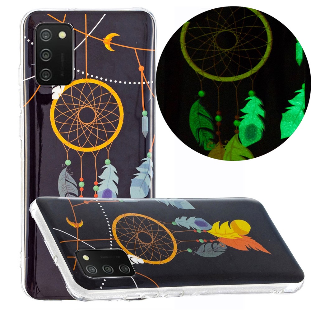 Unique Noctilucent Pattern IMD Soft TPU Protector Phone Cover for Samsung Galaxy A02s (164.2x75.9x9.1mm) - Dreamcatcher-1