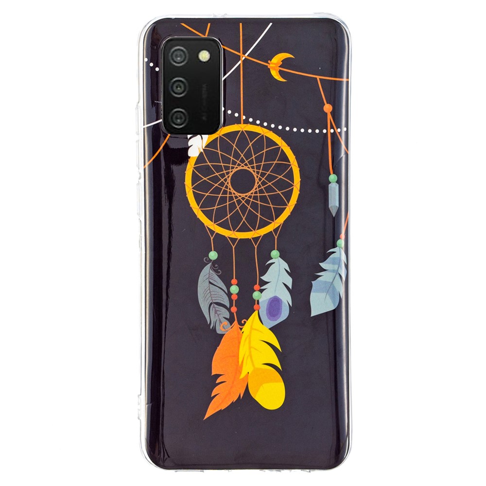 Unique Noctilucent Pattern IMD Soft TPU Protector Phone Cover for Samsung Galaxy A02s (164.2x75.9x9.1mm) - Dreamcatcher-2