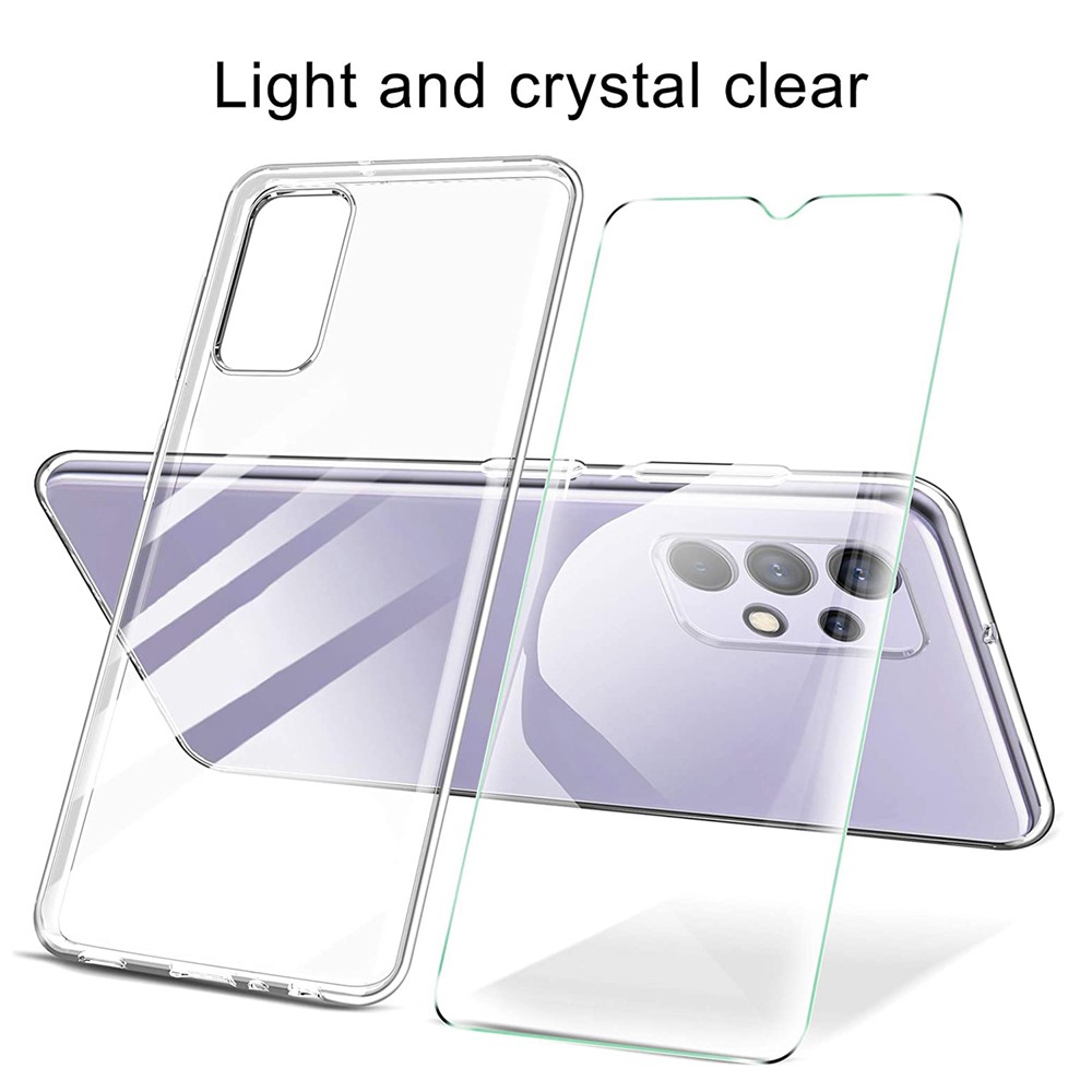 Boîtier TPU Avec Protecteur D'écran en Verre Trempé Pour Samsung Galaxy A32 5G / M32 5G