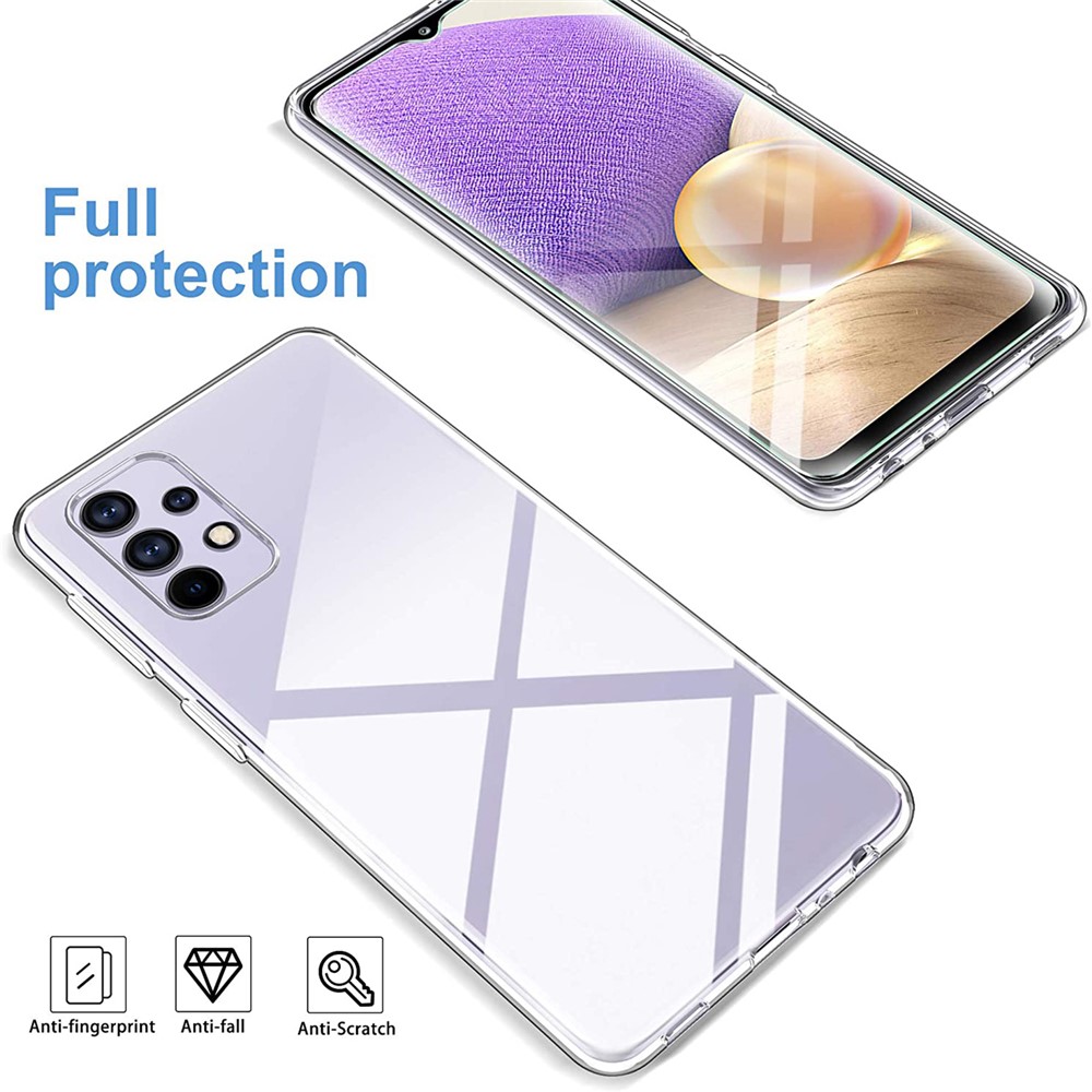 TPU Case with Tempered Glass Screen Protector for Samsung Galaxy A32 5G-5