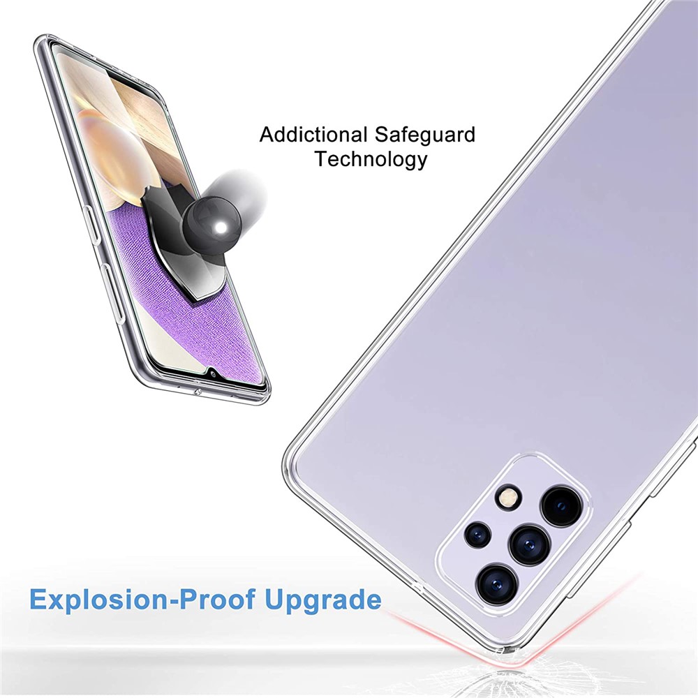 TPU Case with Tempered Glass Screen Protector for Samsung Galaxy A32 5G-6