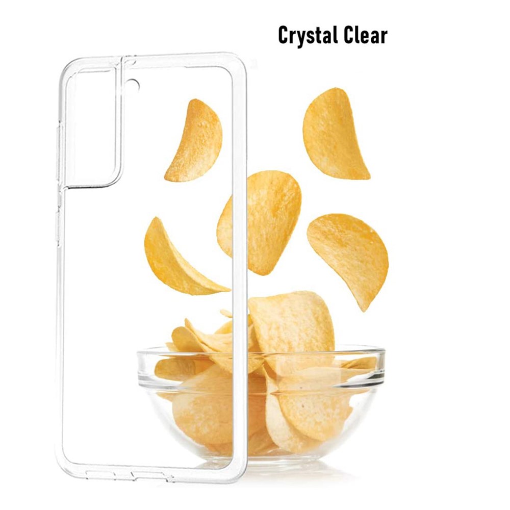 Anti-fingerprint Clear Soft TPU Phone Case Shell for Samsung Galaxy S21 5G-2