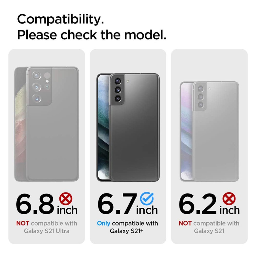 Anti-fingerprint Clear Soft TPU Phone Case Shell for Samsung Galaxy S21+ 5G-4