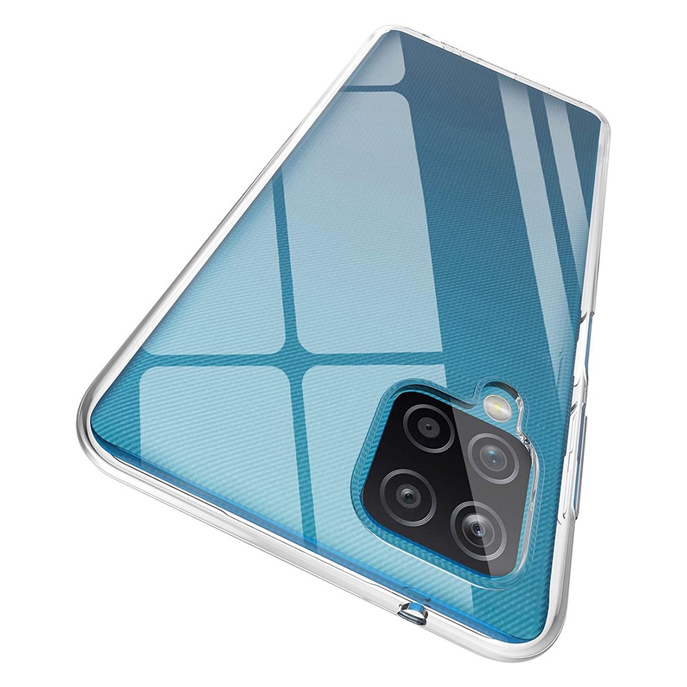 Anti-fingerprint Clear Soft TPU Phone Case Shell for Samsung Galaxy A12-1