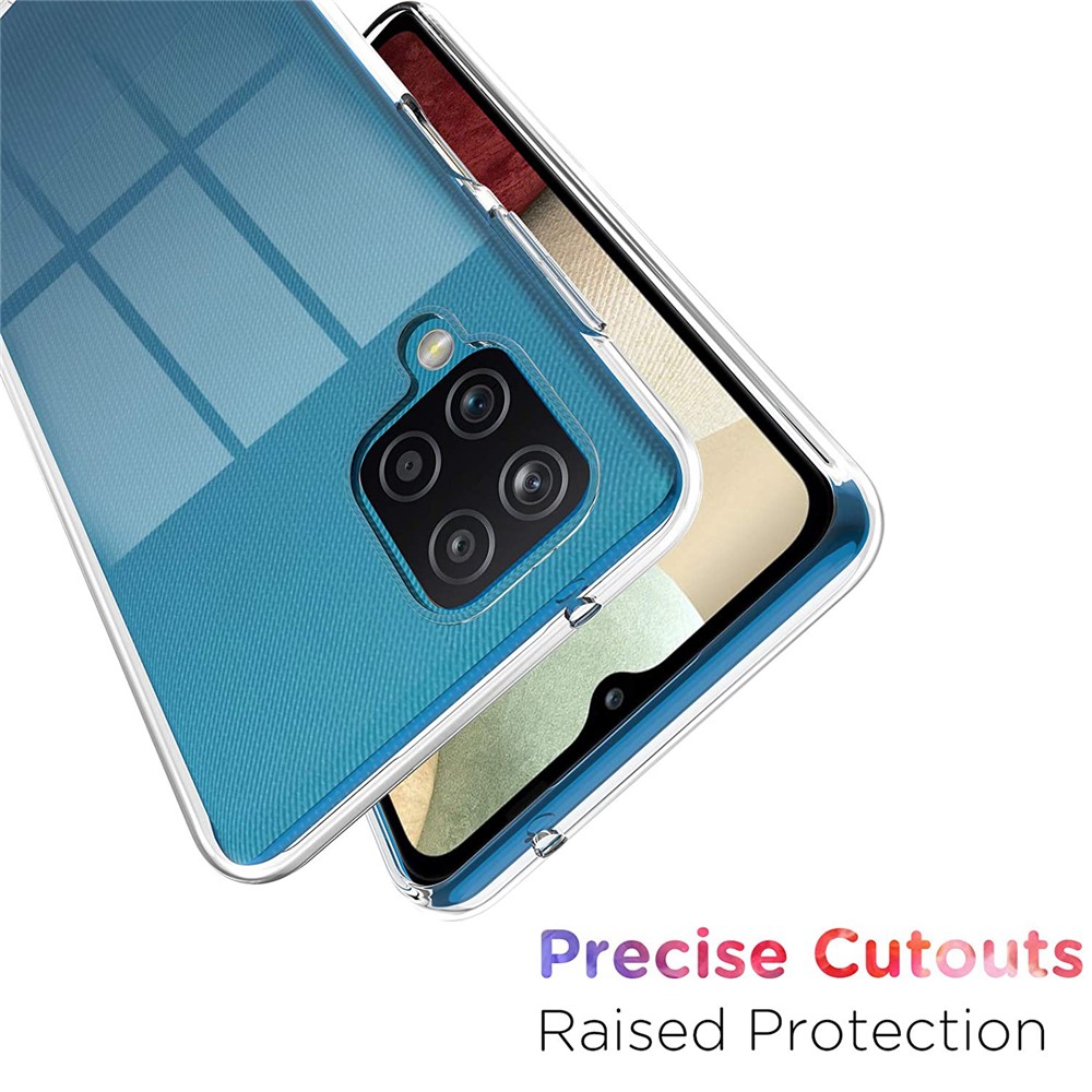 Anti-fingerprint Clear Soft TPU Phone Case Shell for Samsung Galaxy A12-2