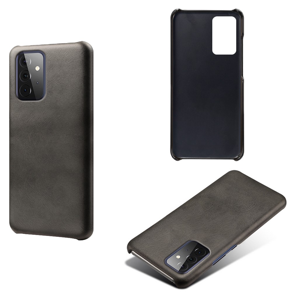 KSQ PU Leather Coated PC Phone Case for Samsung Galaxy A72 5G / A72 4G - Black-2