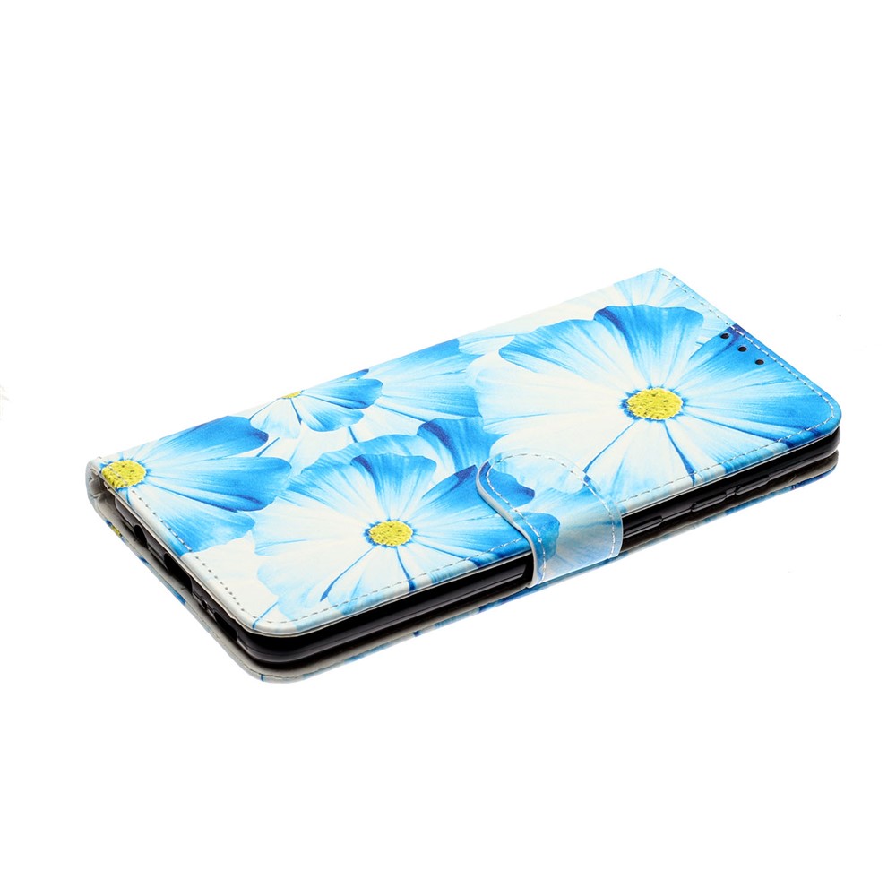 Musterdruck Leather Protector Cover Für Samsung Galaxy A02s (EU-Version) - Orchidee-6