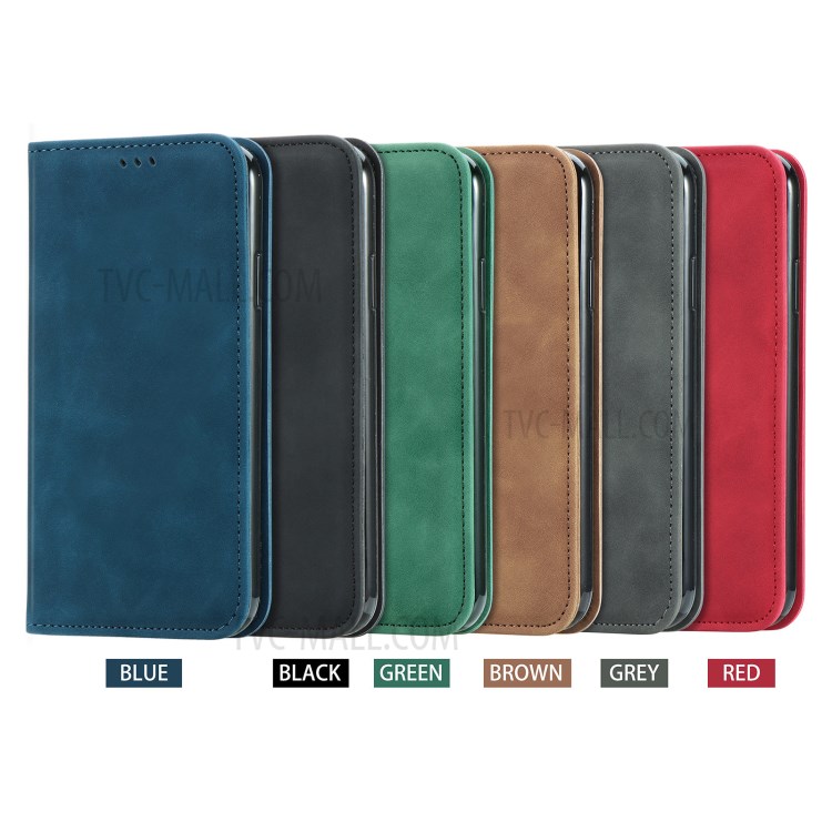 Auto-absorbed Vintage PU Leather Phone Casing for Samsung Galaxy A20e / A10e - Black-14