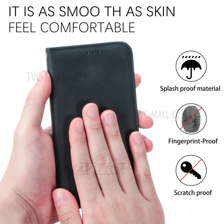 Auto-absorbed Vintage PU Leather Phone Casing for Samsung Galaxy A20e / A10e - Black-9