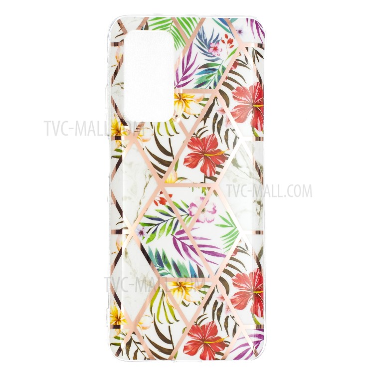Marble Pattern Electroplating IMD TPU Protector Cover for Samsung Galaxy A72 5G - Style A-2