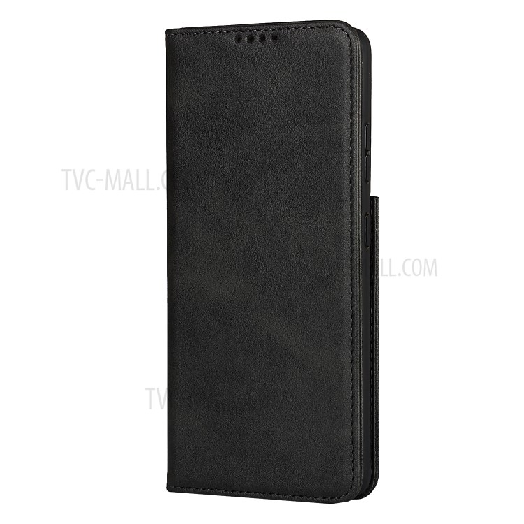 Wallet Design Leather Stand Case with Auto-Absorbed Magnet Design for Samsung Galaxy S21 Ultra 5G - Black-2