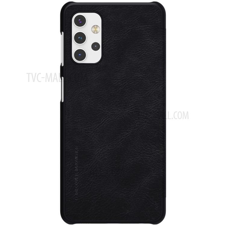 NILLKIN Qin Series Leather Mobile Phone Case with Card Holder Design for Samsung Galaxy A32 5G - Black-3