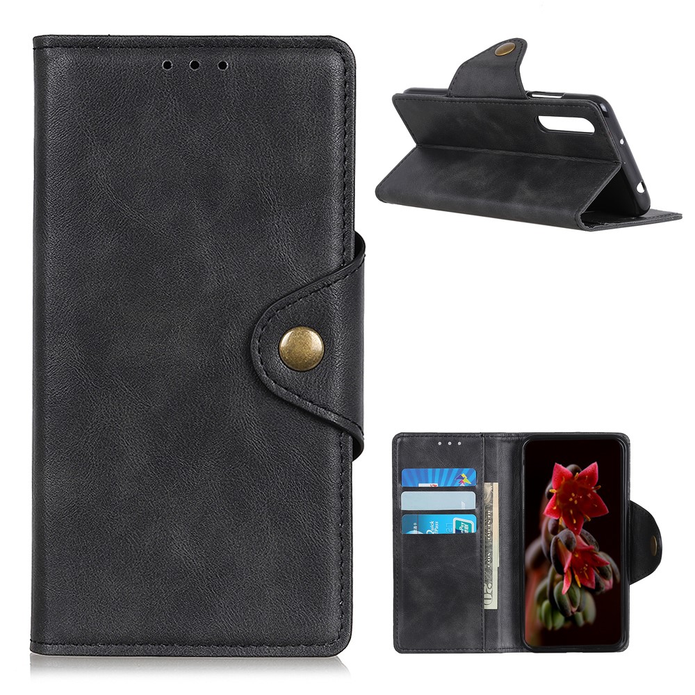 Wallet PU Leather Stand Case for Samsung Galaxy A02 / Samsung Galaxy M02 - Black-1