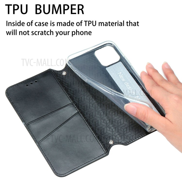 Imprinted Mandala Flower Pattern Auto-absorbed PU Leather Case Stand Wallet for Samsung Galaxy S21+ 5G - Black-12