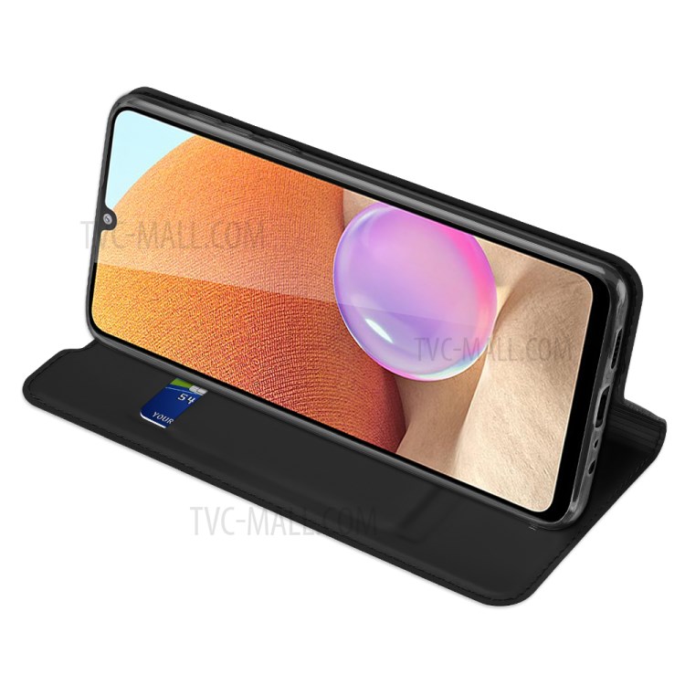 DUX DUCIS Skin Pro Series for Samsung Galaxy A32 4G Card Slot Leather Cell Phone Case - Black-5