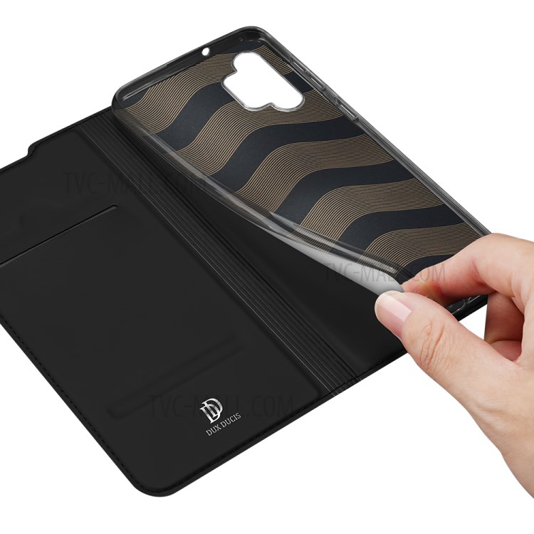 DUX DUCIS Skin Pro Series for Samsung Galaxy A32 4G Card Slot Leather Cell Phone Case - Black-7