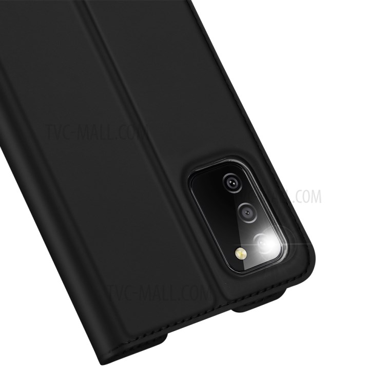 DUX DUCIS Skin Pro Series for Samsung Galaxy A02s (US Version)(Length: 164.2mm) Card Slot Leather Cell Phone Case - Black-3