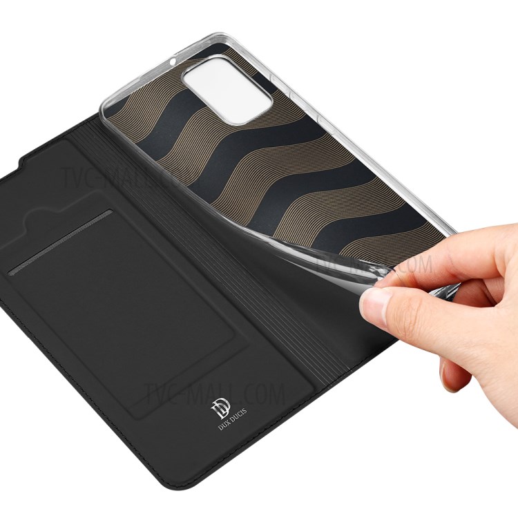 DUX DUCIS Skin Pro Series for Samsung Galaxy A02s (US Version)(Length: 164.2mm) Card Slot Leather Cell Phone Case - Black-7