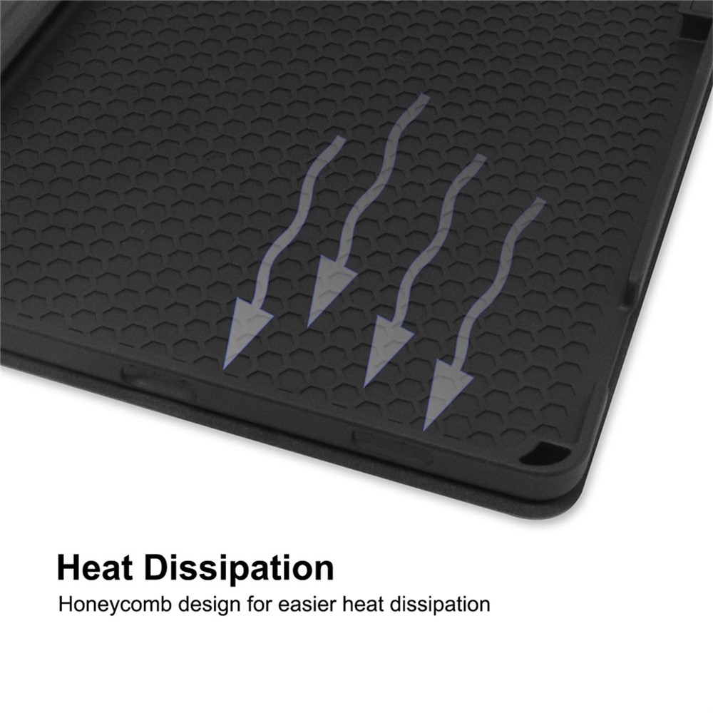 ENKAY ENK-8025 PU + TPU Tablet Case Cover Stand with Pen Slot for Galaxy Tab S6 Lite P610 / P615 - Black-6
