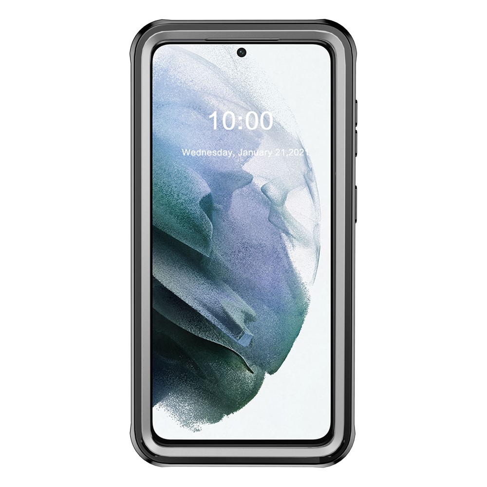 Full-body Protection Hard PC Case Shell Built-in PET Screen Protector for Samsung Galaxy S21 5G-2