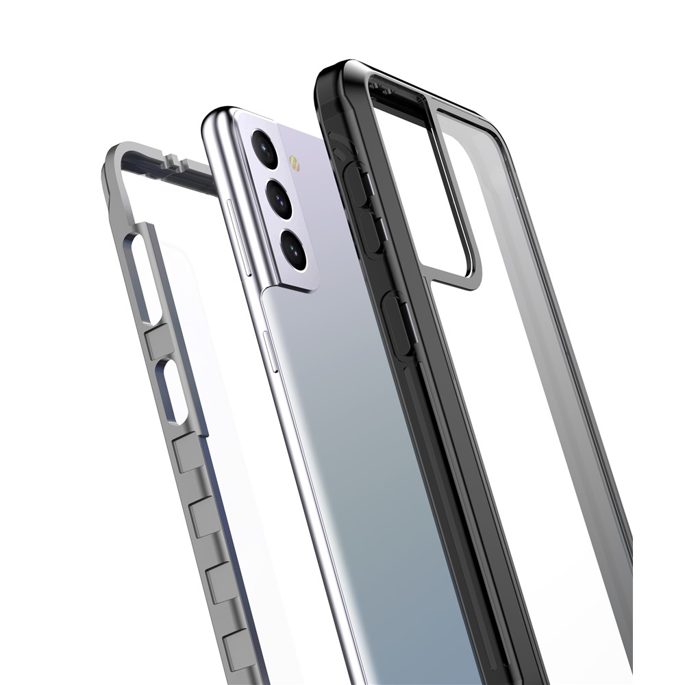 Full-body Protection Hard PC Case Shell Built-in PET Screen Protector for Samsung Galaxy S21 5G-8