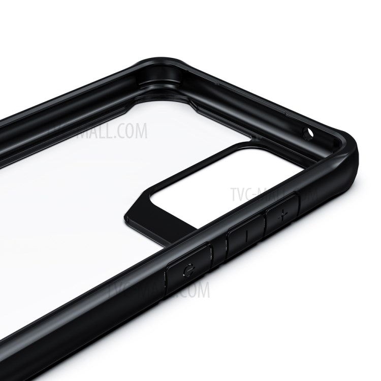 Shock Absorption PC + TPU Hybrid Phone Protective Cover for Samsung Galaxy A52 5G/4G - Black-5