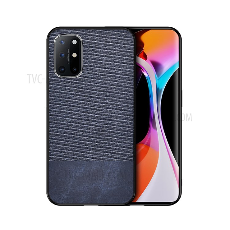 Splicing Style PC+TPU+Cloth+PU Leather Phone Case Cover for Samsung Galaxy A52 5G - Blue-1