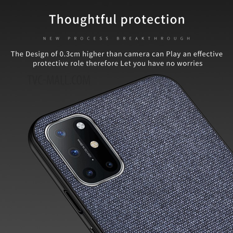 Splicing Style PC+TPU+Cloth+PU Leather Phone Case Cover for Samsung Galaxy A52 5G - Blue-5