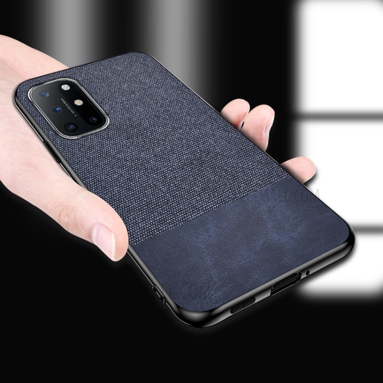 Splicing Style PC+TPU+Cloth+PU Leather Phone Case Cover for Samsung Galaxy A52 5G - Blue-7