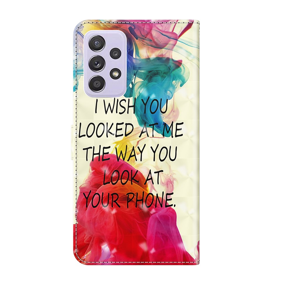 Pattern Printing Wallet Stand PU Leather Phone Cover Case for Samsung Galaxy A52 5G/4G - Letters-3