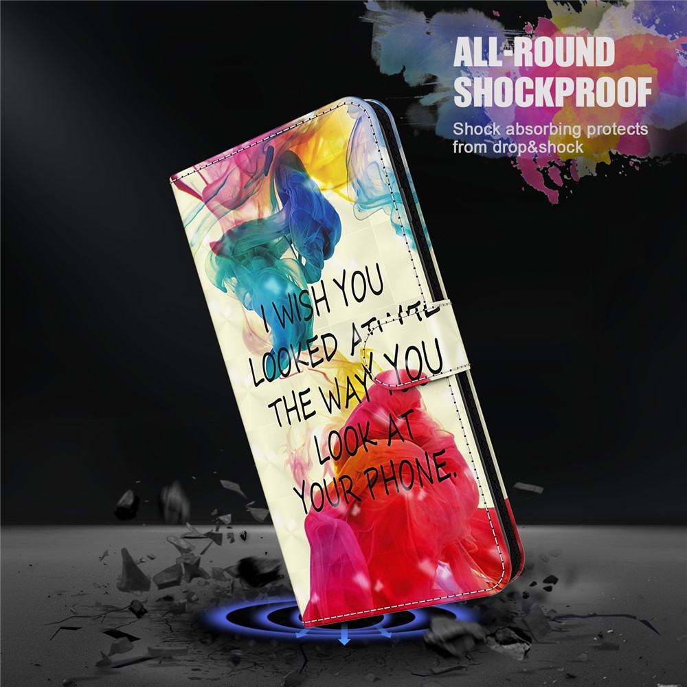 Pattern Printing Wallet Stand PU Leather Phone Cover Case for Samsung Galaxy A02s (164.2x75.9x9.1mm) - English Letters-5