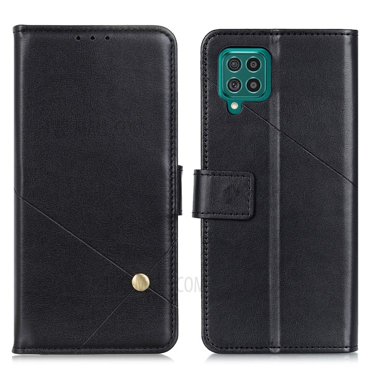 Full-Protection Wallet Stand Leather Phone Shell Case for Samsung Galaxy F62 / Samsung Galaxy M62 - Black-1