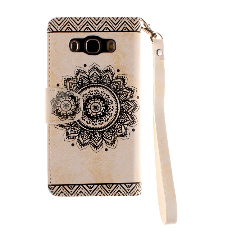 Custodia Rigida In Rilievo Per Samsung Galaxy J5 (2016) SM-J510 - Beige-3