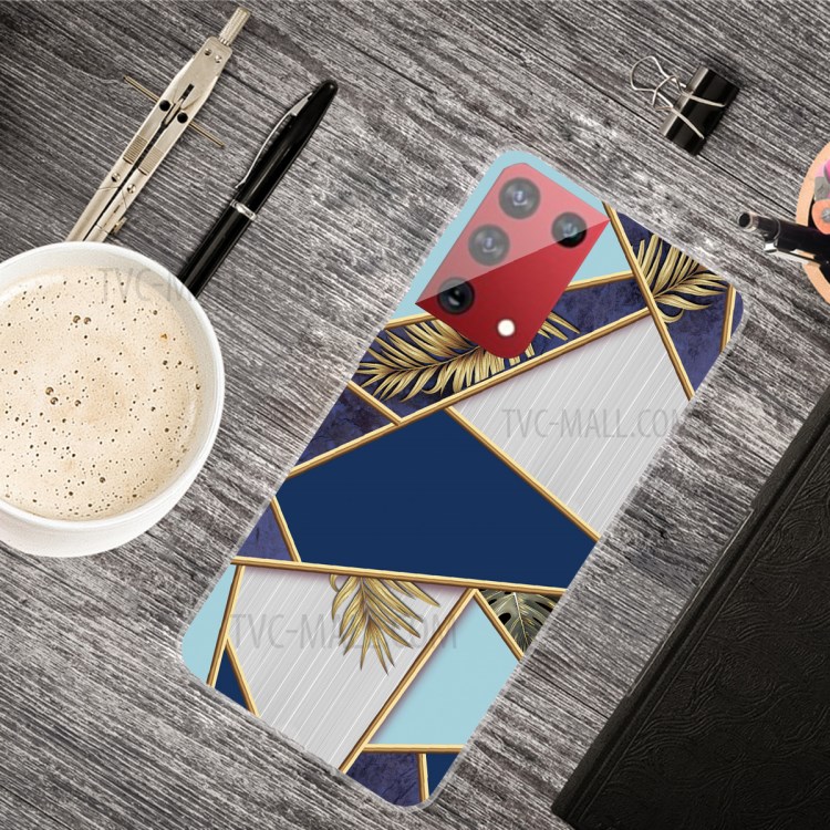 Marble Pattern Soft TPU Phone Case Protection Back Cover for Samsung Galaxy S21 Ultra 5G - Style A-3
