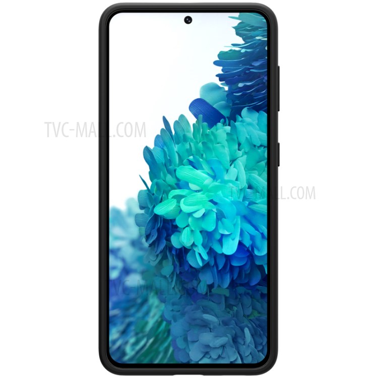 NILLKIN Liquid Silicone Cell Phone Back Case Cover for Samsung Galaxy S21 5G - Black-2